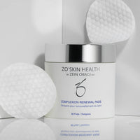 ZO Skin Health product with pads on a light gray background