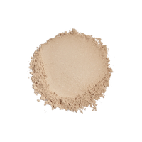 Glow SPF powder swatch on a white background