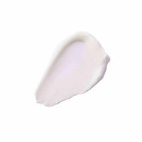 White silky swatch on a white background