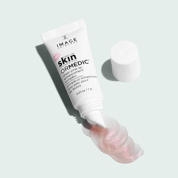 Tube of Image Skincare lip treatment on a light gray background