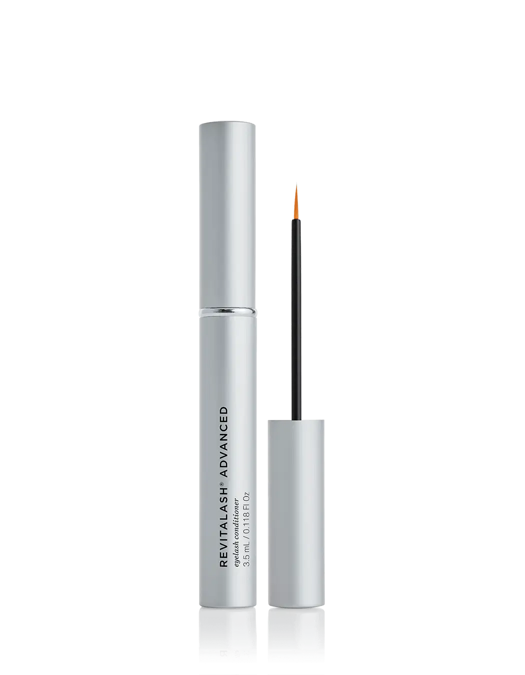 silver bottle of lash serum