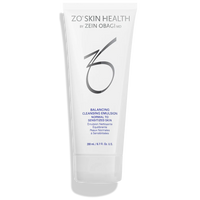 ZO Skin Health cleansing emulsion tube on a white background