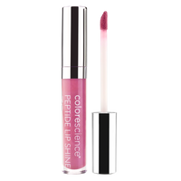 Colorscience Peptide Lip Shine with pink lip gloss and silver applicator on a white background