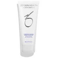 A white squeeze tube Hydrating Cleanser, shown on a clean white background with a soft shadow.