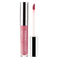 Colorscience Peptide Lip Shine with pink lip gloss and silver applicator on a white background