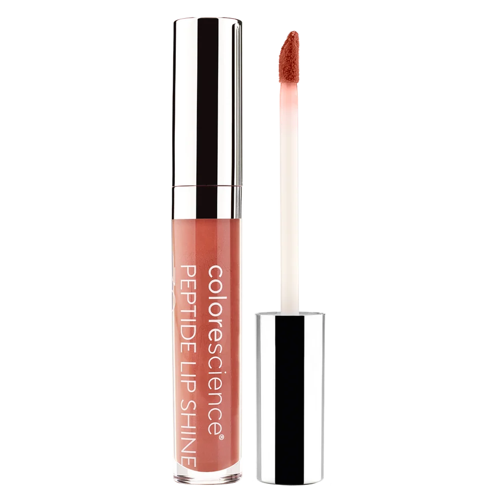 Colorescience Peptide Lip Shine with applicator on a white background